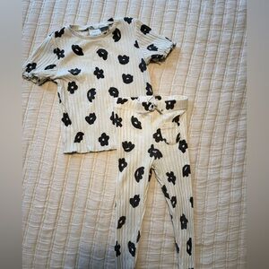 Zara black and white toddler set 18-24 month